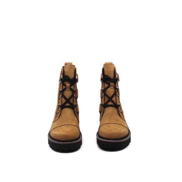 NEW SOREL joan now lace caribou boot in buff/black - Picture 3 of 3